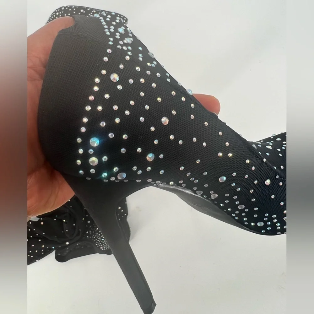 Over knee embellished boots sock size 8.5